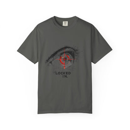 Locked In Eye Graphic Tee — Focus Mindset Athlete Gift | Root to Peak