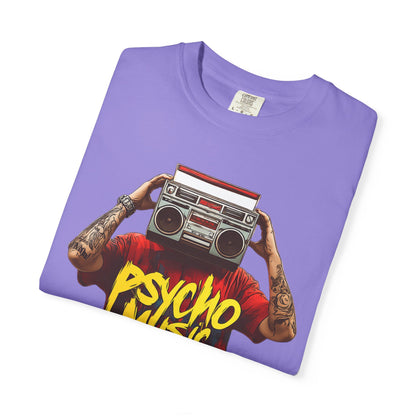 Psycho Music Boombox Tee — Retro Hip Hop Streetwear | Root to Peak