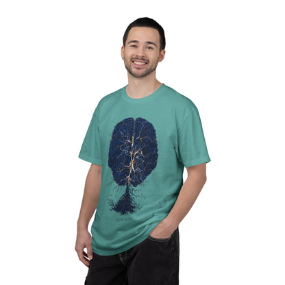 Flow State Brain Tree Tee — Neuroscience Focus Art | Root to Peak