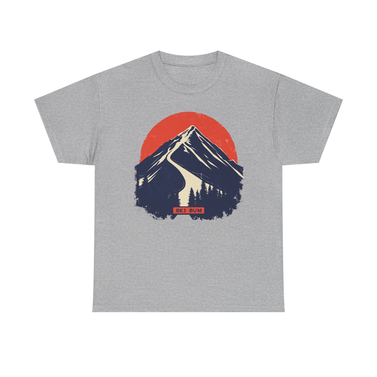 Ski Bum Mountain Graphic Tee — Skier Snow Lover Winter Gift | Root to Peak