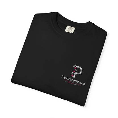 Tina QR - PeptidePharm Unisex Garment-Dyed T-shirt