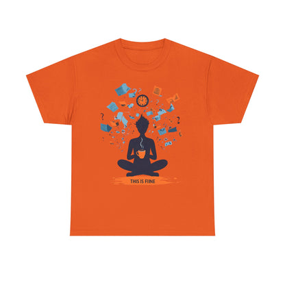 This Is Fine Graphic Tee — Funny Chaos Meme Internet Culture | Root to Peak