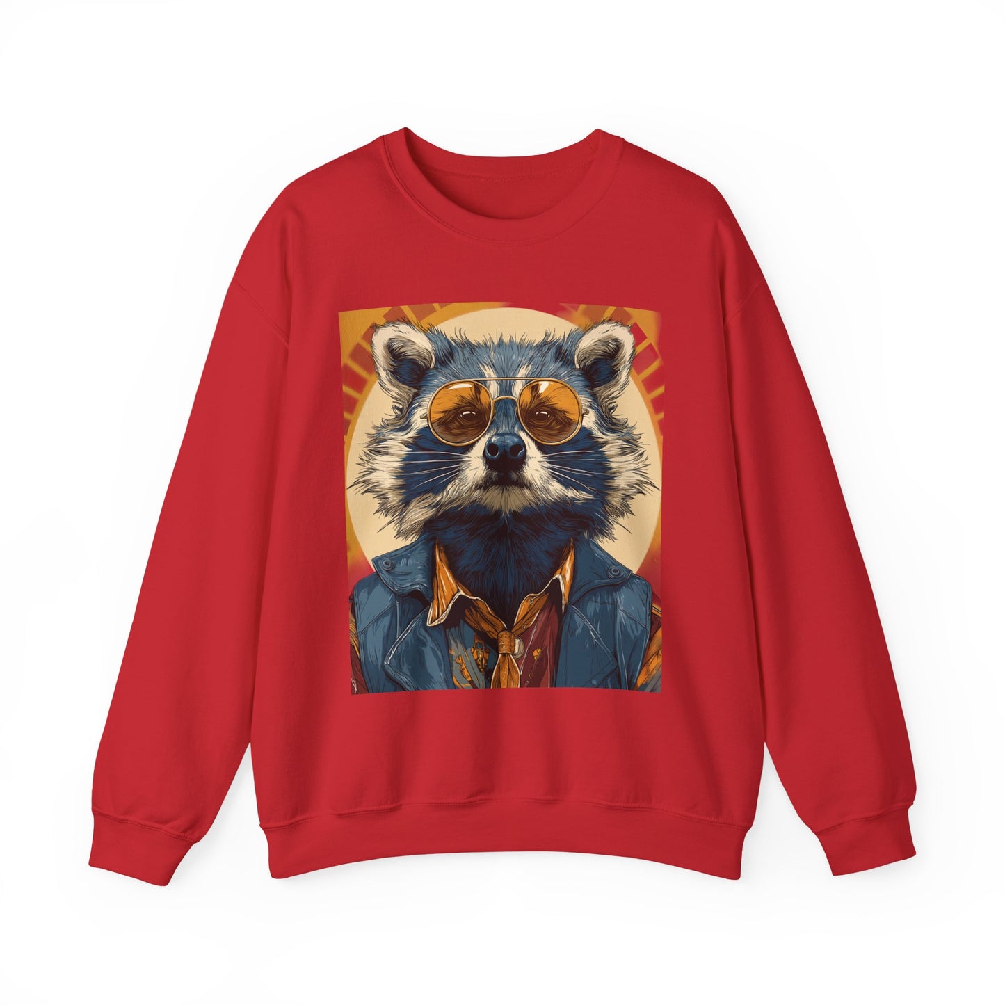 70s Raccoon Crewneck Sweatshirt — Retro Wildlife Graphic | Root to Peak
