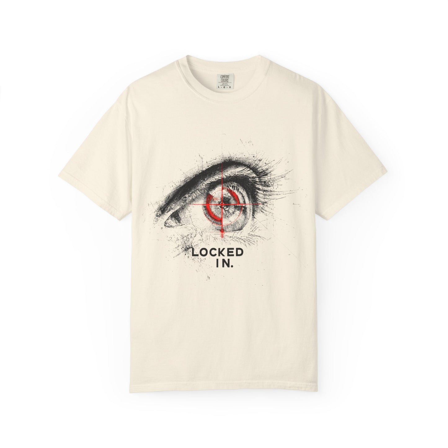 Locked In Eye Graphic Tee — Focus Mindset Athlete Gift | Root to Peak