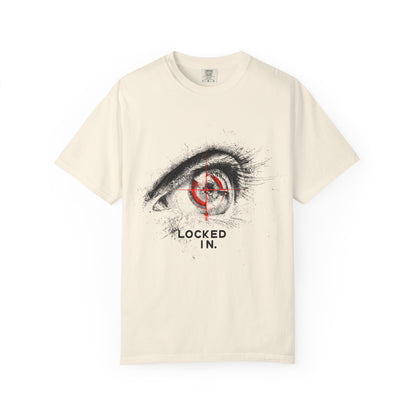 Locked In Eye Graphic Tee — Focus Mindset Athlete Gift | Root to Peak