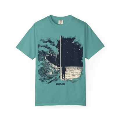 Discipline Ocean Wave Graphic Tee — Motivational Apparel | Root to Peak