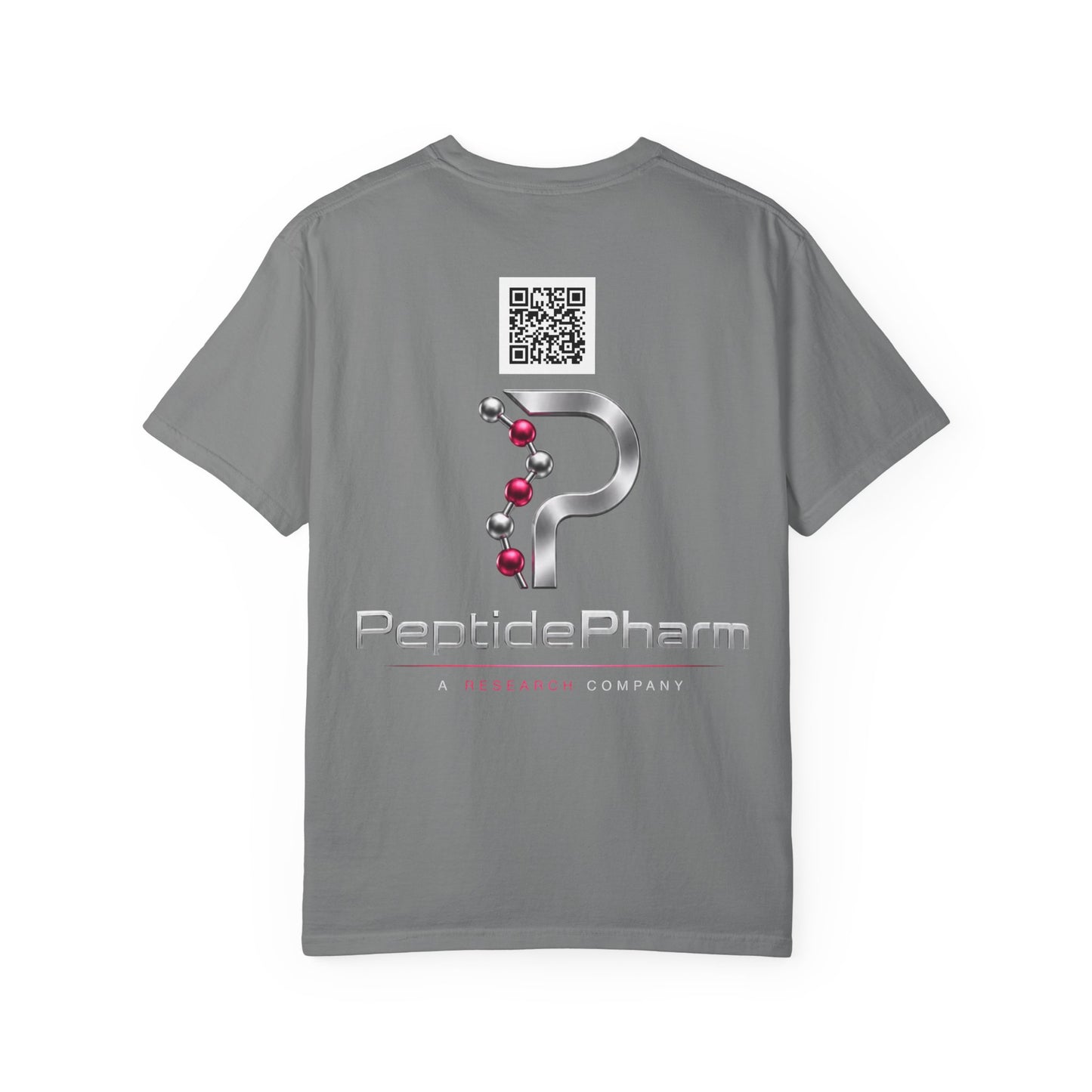 Tina QR - PeptidePharm Unisex Garment-Dyed T-shirt
