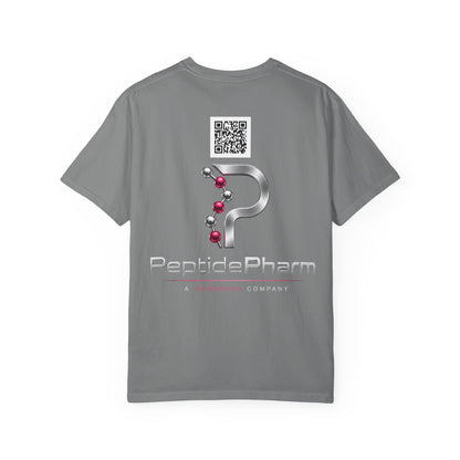 Tina QR - PeptidePharm Unisex Garment-Dyed T-shirt