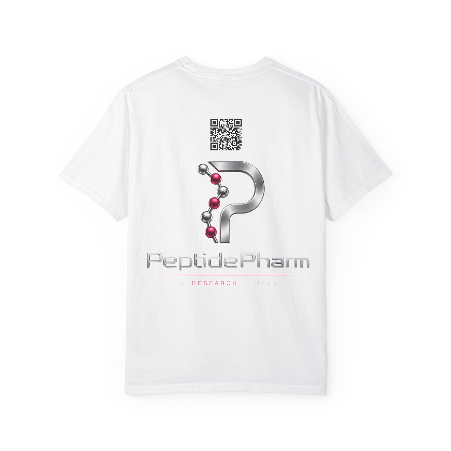Tina QR - PeptidePharm Unisex Garment-Dyed T-shirt