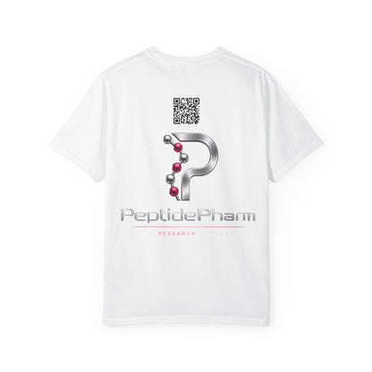 Tina QR - PeptidePharm Unisex Garment-Dyed T-shirt