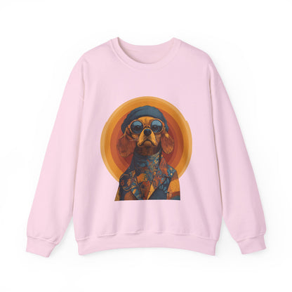 Retro Beagle Portrait Crewneck — Boho Dog Lover Gift | Root to Peak
