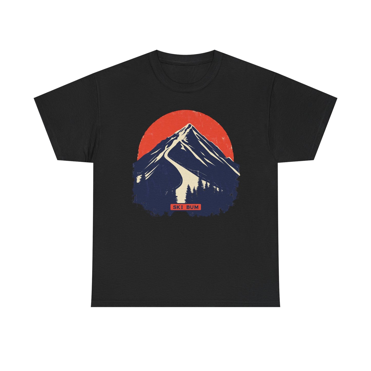 Ski Bum Mountain Graphic Tee — Skier Snow Lover Winter Gift | Root to Peak
