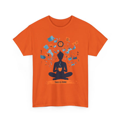 This Is Fine Graphic Tee — Funny Chaos Meme Internet Culture | Root to Peak