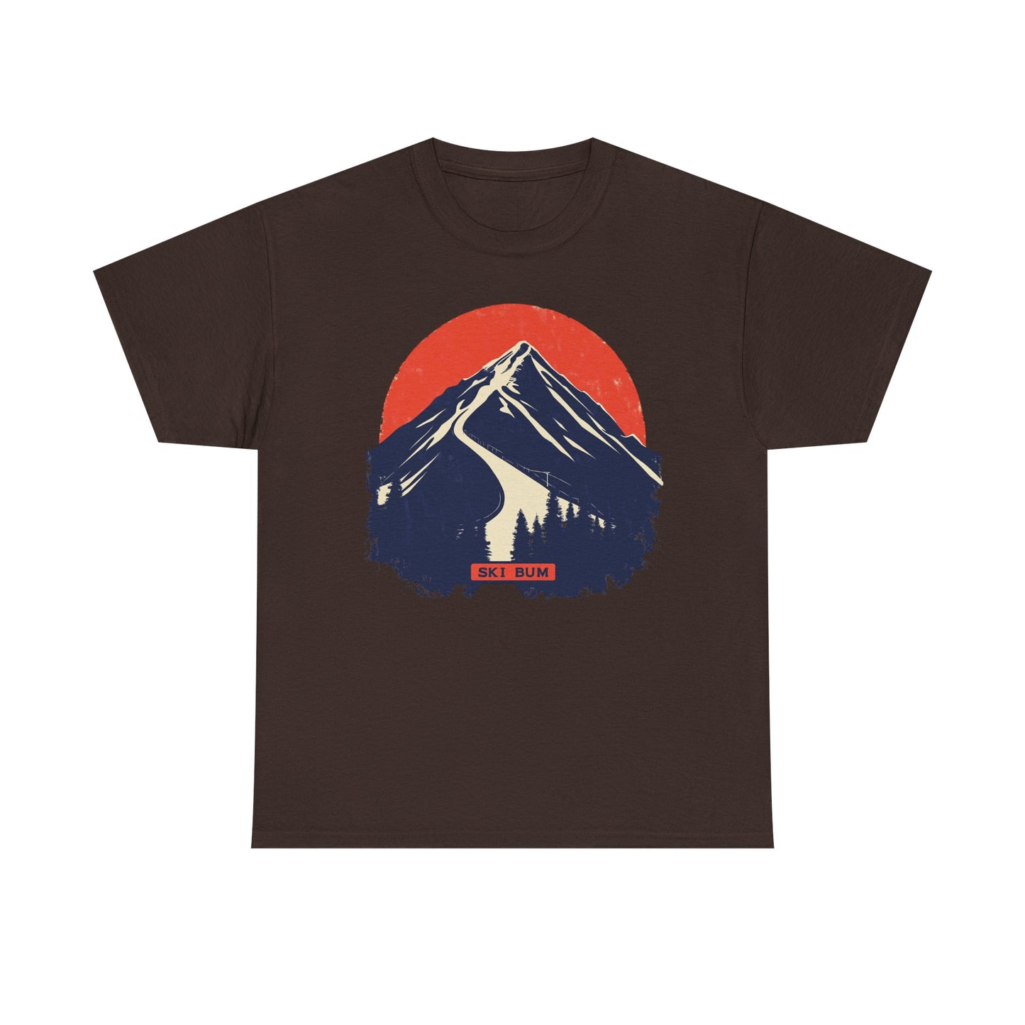 Ski Bum Mountain Graphic Tee — Skier Snow Lover Winter Gift | Root to Peak