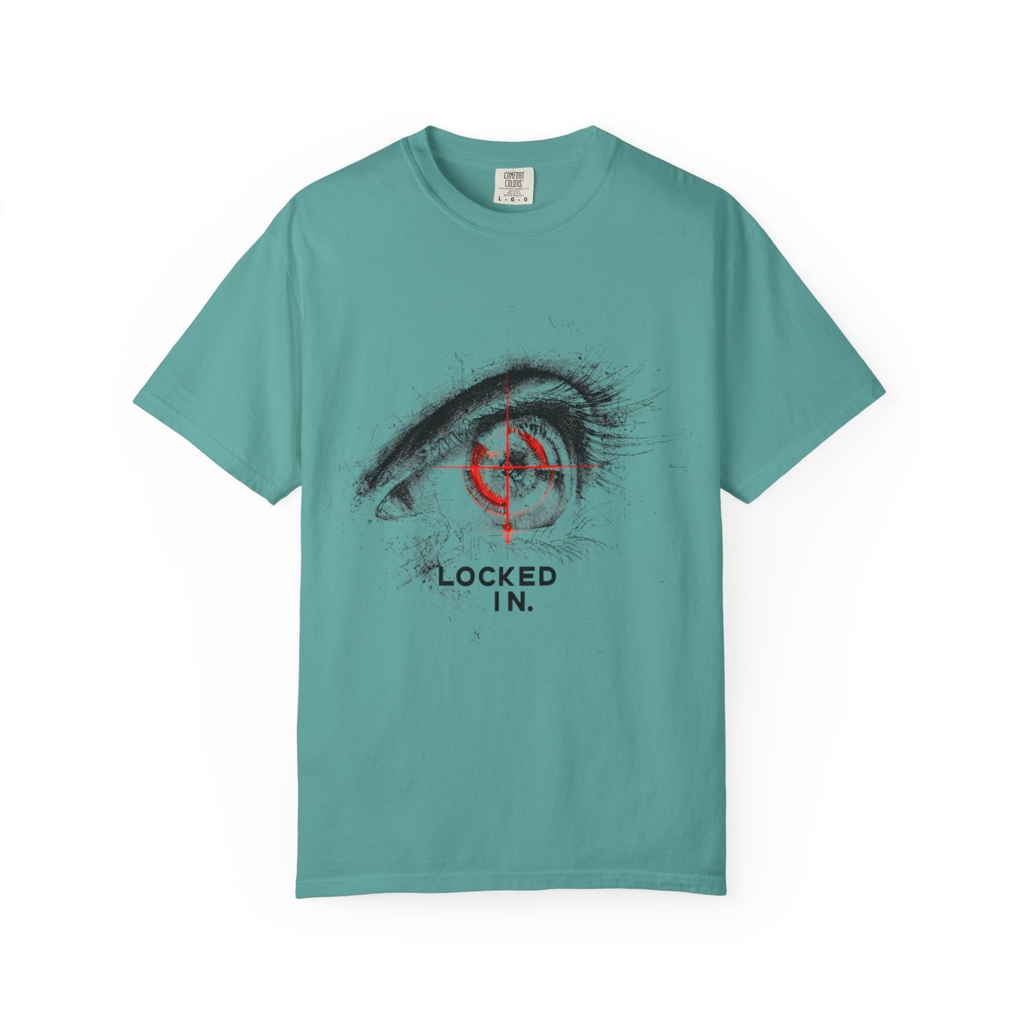 Locked In Eye Graphic Tee — Focus Mindset Athlete Gift | Root to Peak