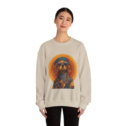 Retro Beagle Portrait Crewneck — Boho Dog Lover Gift | Root to Peak