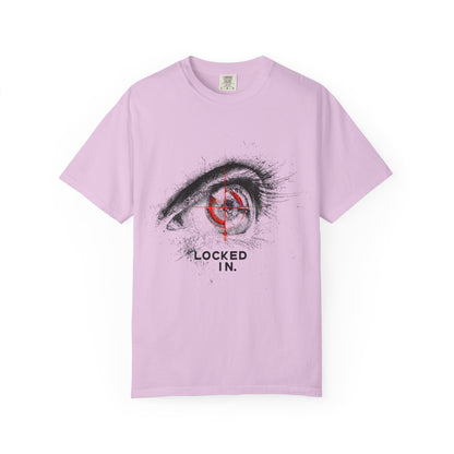 Locked In Eye Graphic Tee — Focus Mindset Athlete Gift | Root to Peak