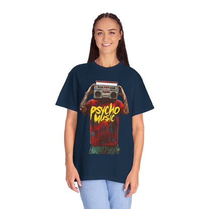 Psycho Music Boombox Tee — Retro Hip Hop Streetwear | Root to Peak