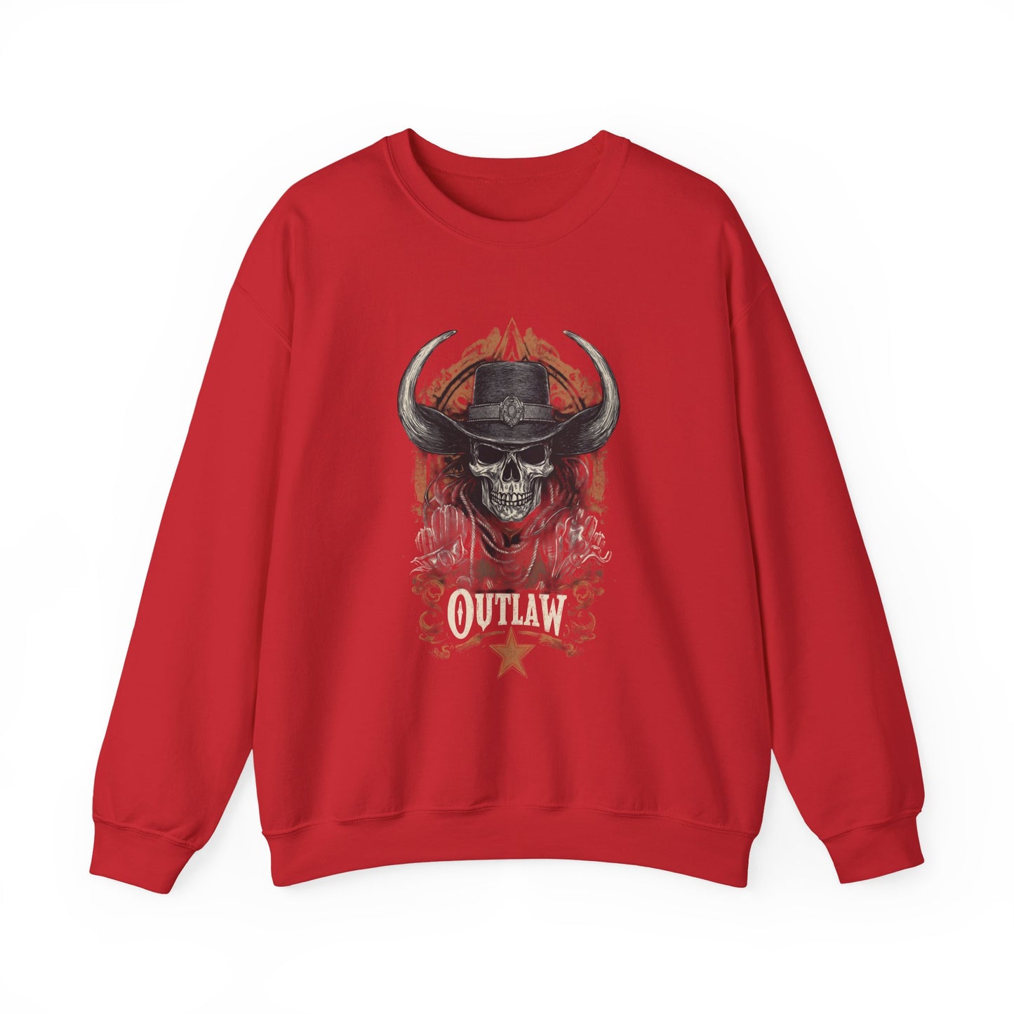Skull Cowboy Crewneck — Western Gothic Dark Aesthetic Gift | Root to Peak