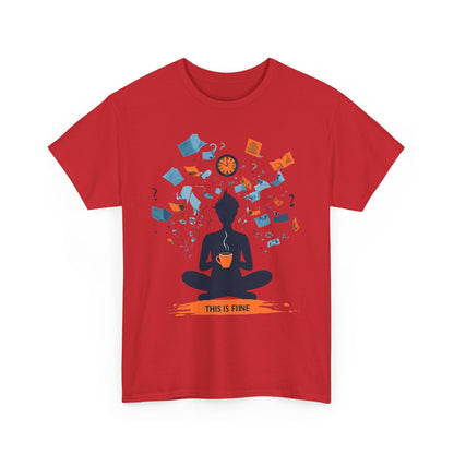 This Is Fine Graphic Tee — Funny Chaos Meme Internet Culture | Root to Peak
