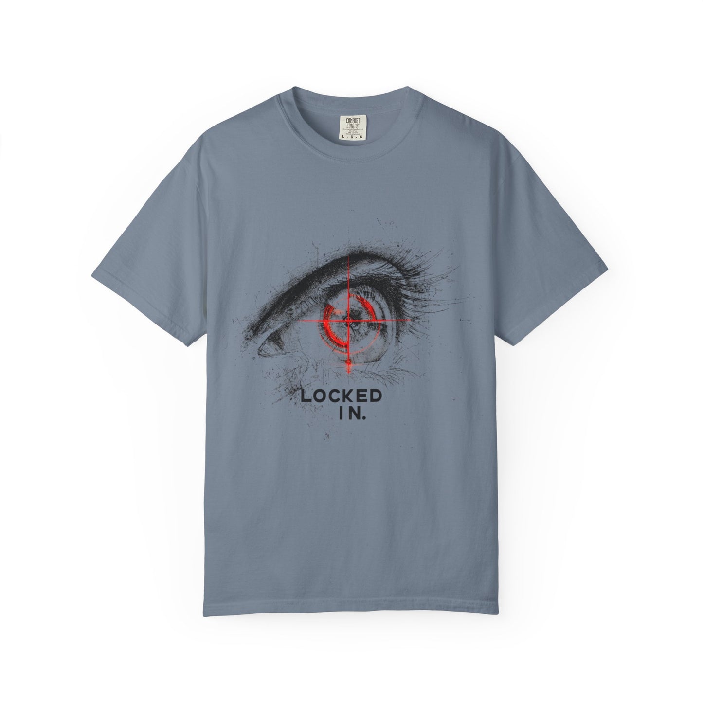 Locked In Eye Graphic Tee — Focus Mindset Athlete Gift | Root to Peak