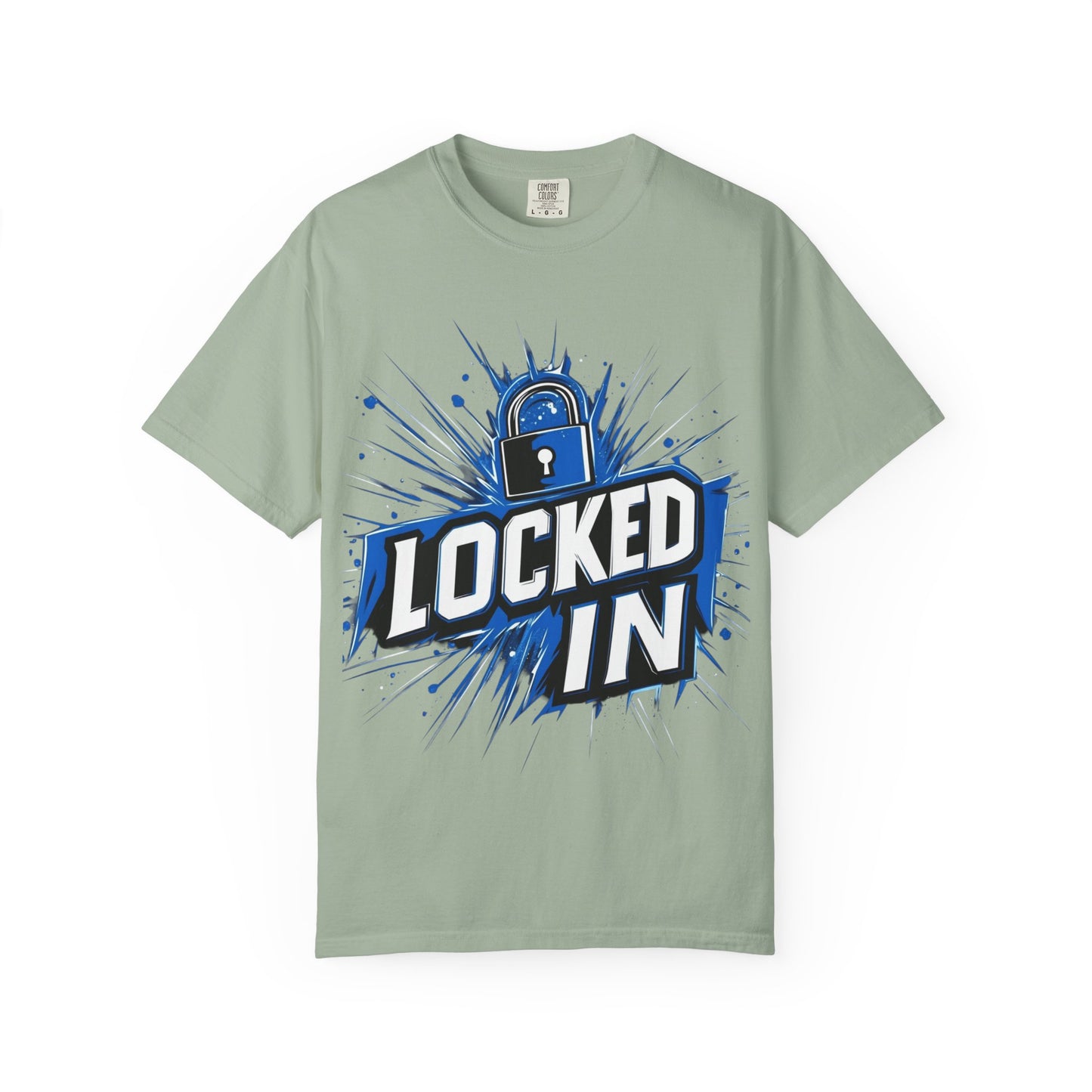 Locked In Padlock Graphic Tee — Focus Discipline Mindset | Root to Peak