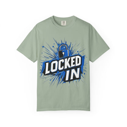 Locked In Padlock Graphic Tee — Focus Discipline Mindset | Root to Peak