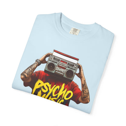 Psycho Music Boombox Tee — Retro Hip Hop Streetwear | Root to Peak