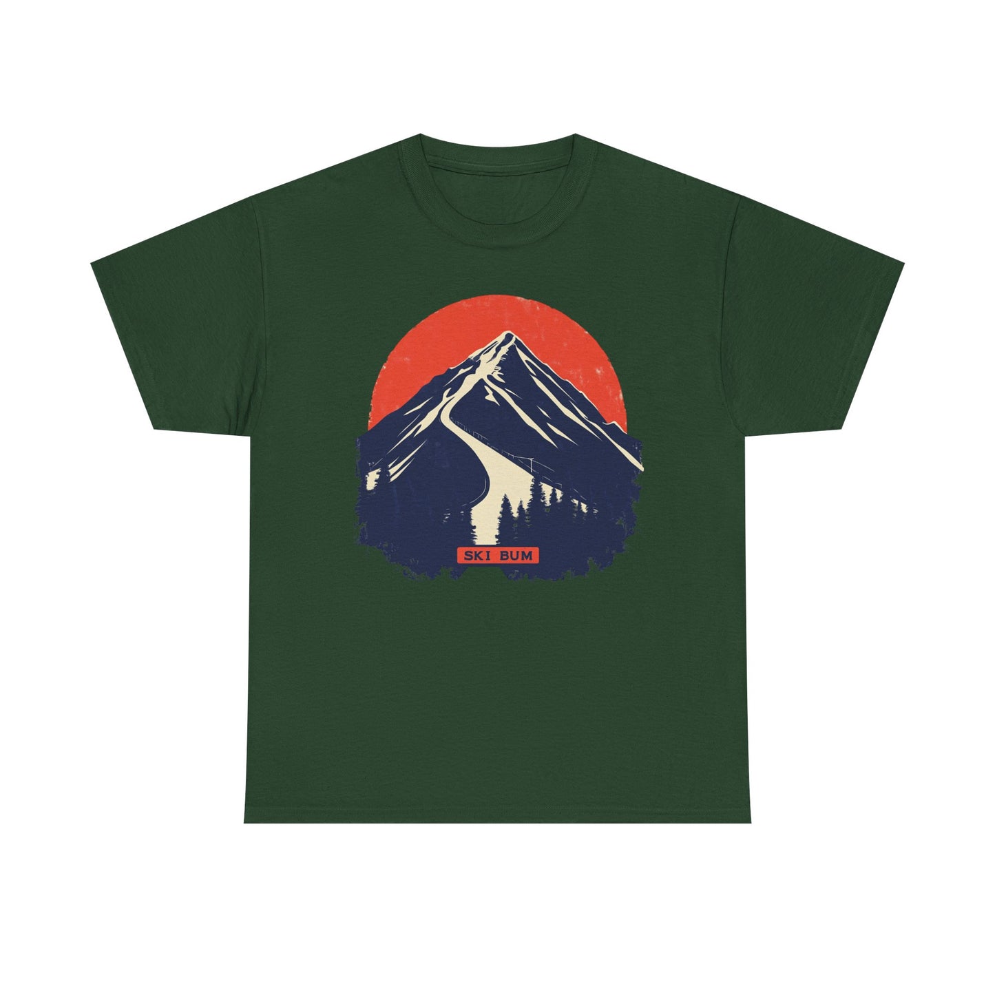 Ski Bum Mountain Graphic Tee — Skier Snow Lover Winter Gift | Root to Peak
