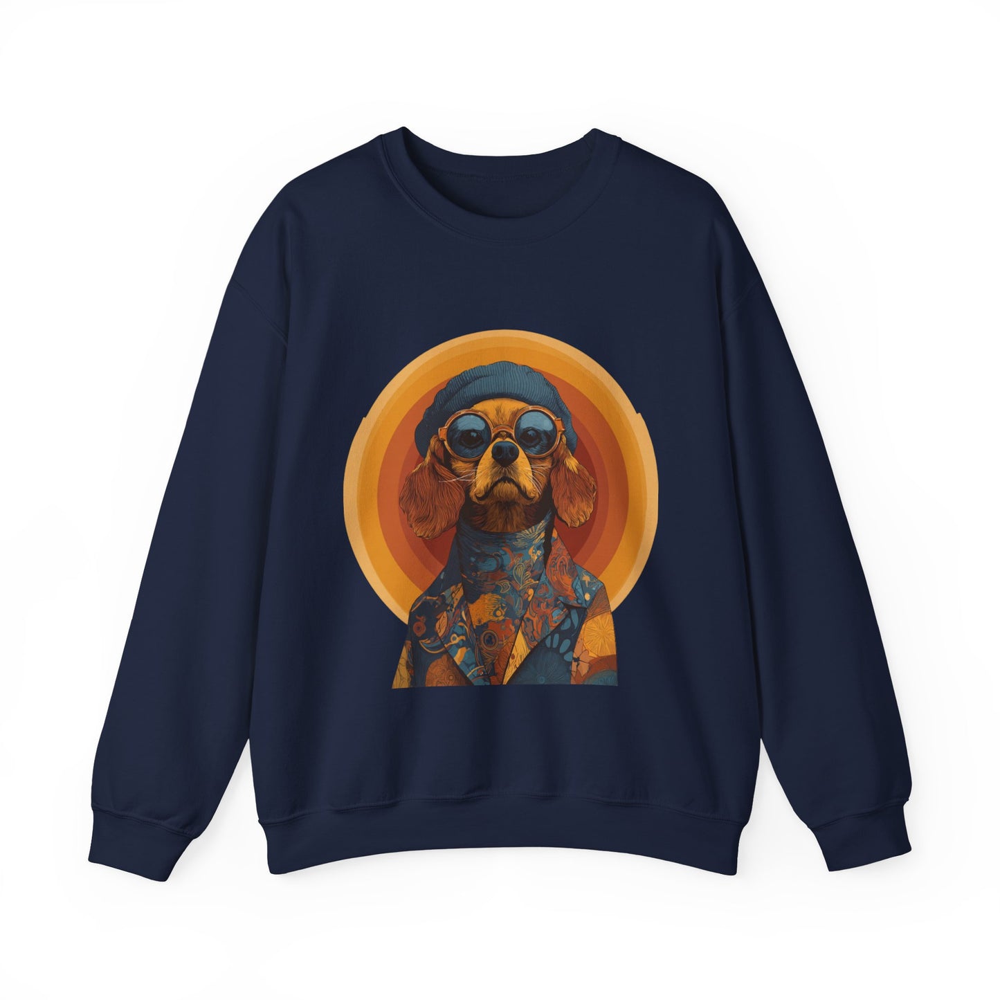 Retro Beagle Portrait Crewneck — Boho Dog Lover Gift | Root to Peak