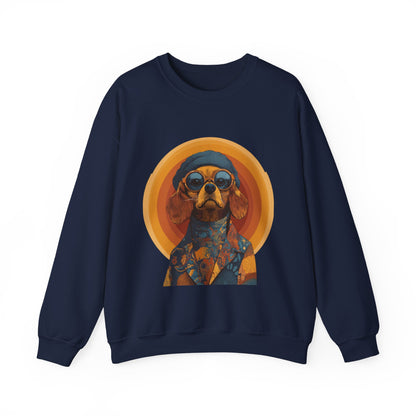 Retro Beagle Portrait Crewneck — Boho Dog Lover Gift | Root to Peak
