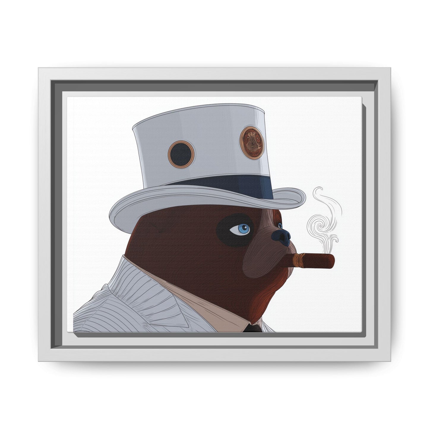 Dapper Bear Canvas Print — Funny Animal Portrait Wall Art | Root to Peak