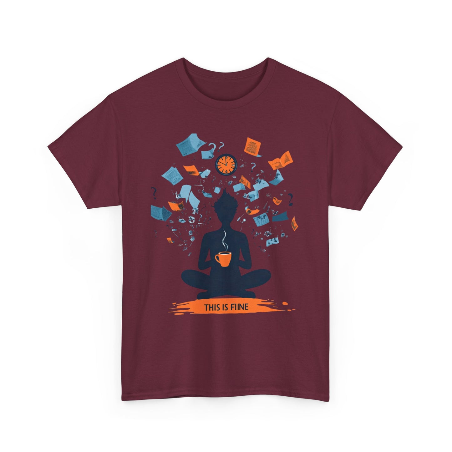 This Is Fine Graphic Tee — Funny Chaos Meme Internet Culture | Root to Peak