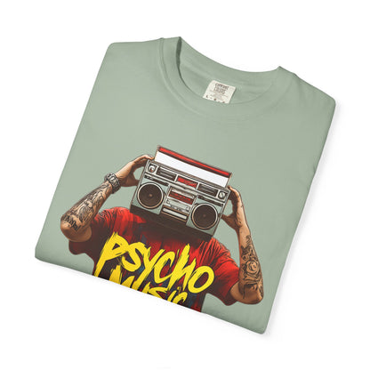 Psycho Music Boombox Tee — Retro Hip Hop Streetwear | Root to Peak