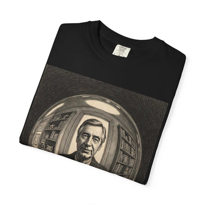 Surreal Sphere Garden Tee — Escher Art Optical Illusion | Root to Peak
