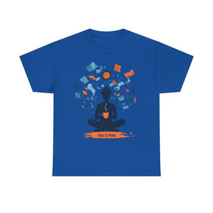 This Is Fine Graphic Tee — Funny Chaos Meme Internet Culture | Root to Peak