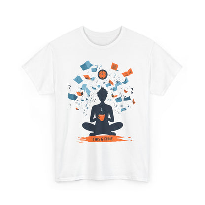 This Is Fine Graphic Tee — Funny Chaos Meme Internet Culture | Root to Peak