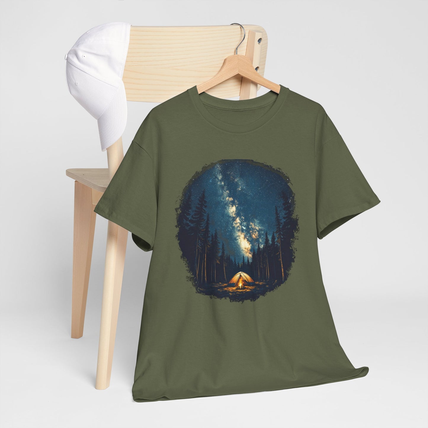 Camping Under the Stars Tee — Night Sky Milky Way Outdoor | Root to Peak