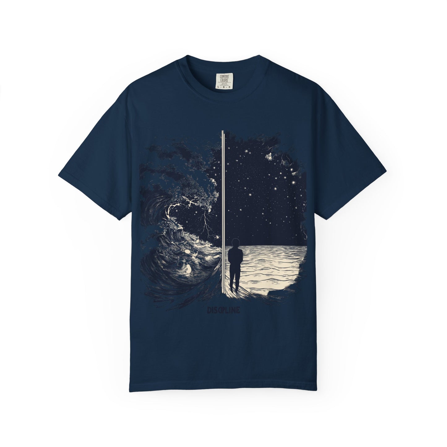 Discipline Ocean Wave Graphic Tee — Motivational Apparel | Root to Peak
