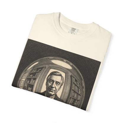 Surreal Sphere Garden Tee — Escher Art Optical Illusion | Root to Peak