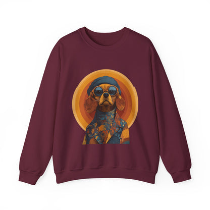 Retro Beagle Portrait Crewneck — Boho Dog Lover Gift | Root to Peak