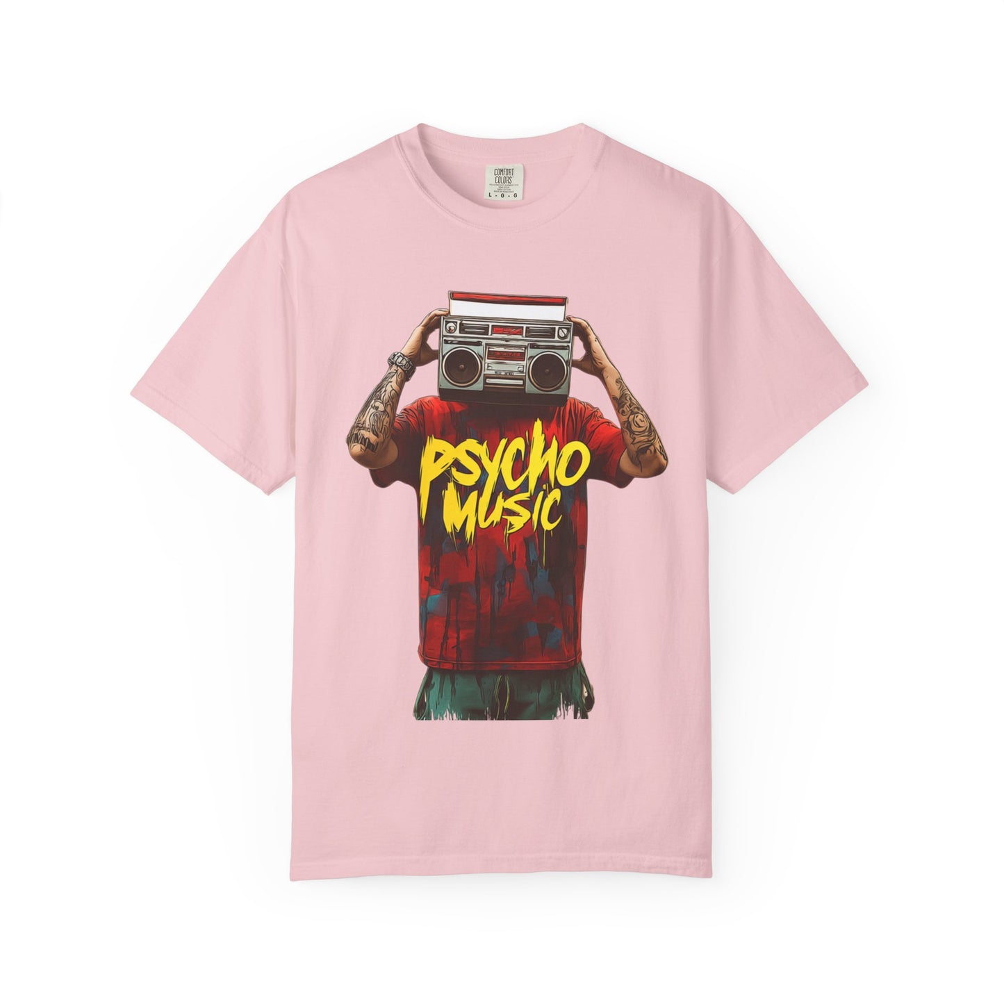 Psycho Music Boombox Tee — Retro Hip Hop Streetwear | Root to Peak
