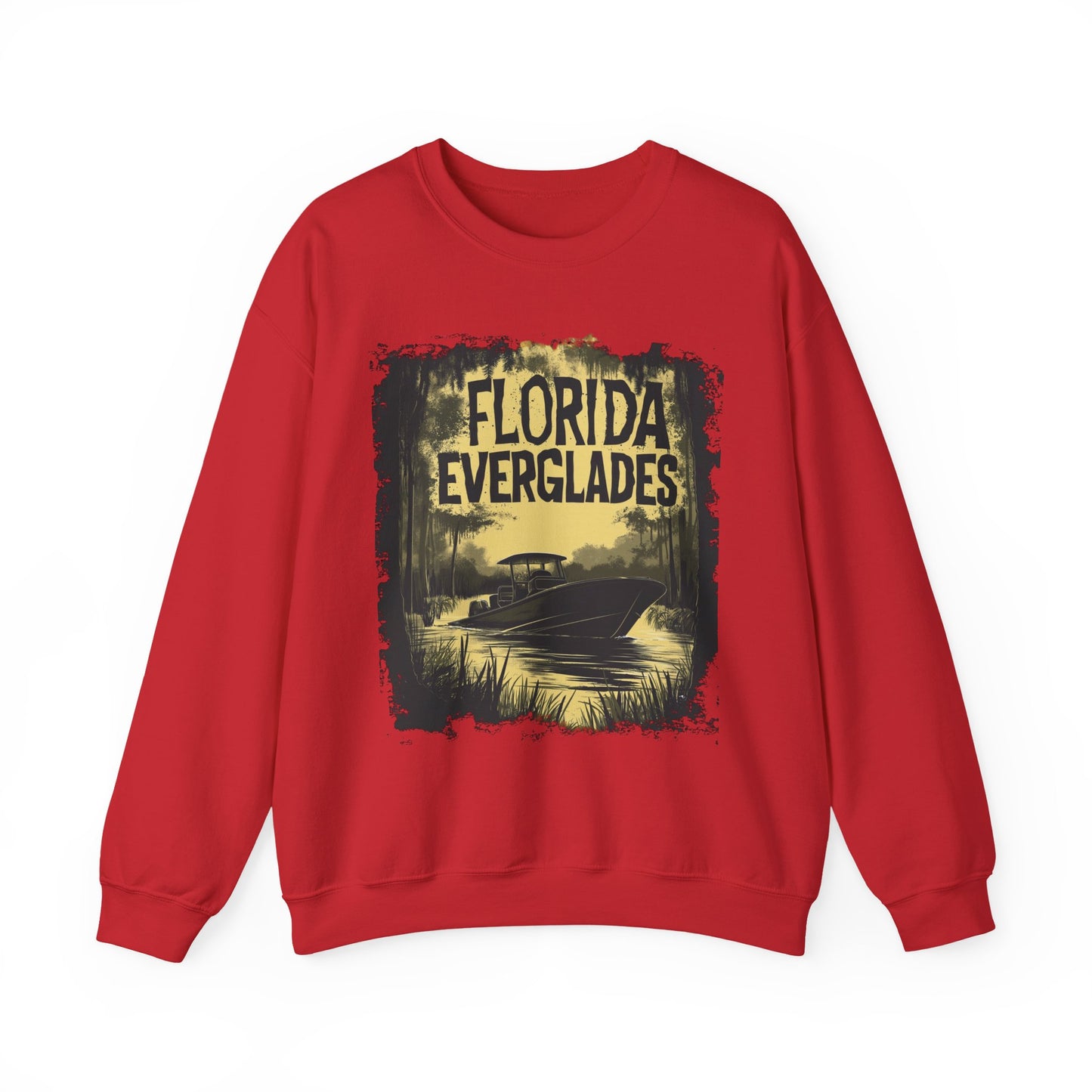 Florida Everglades Crewneck — Vintage Airboat Nature Gift | Root to Peak