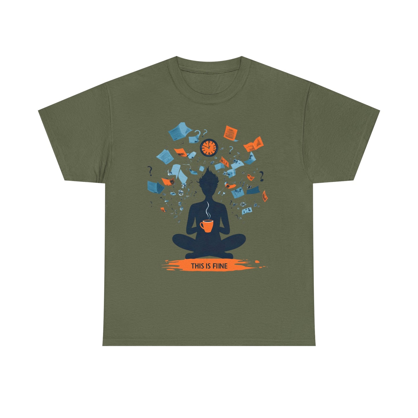 This Is Fine Graphic Tee — Funny Chaos Meme Internet Culture | Root to Peak