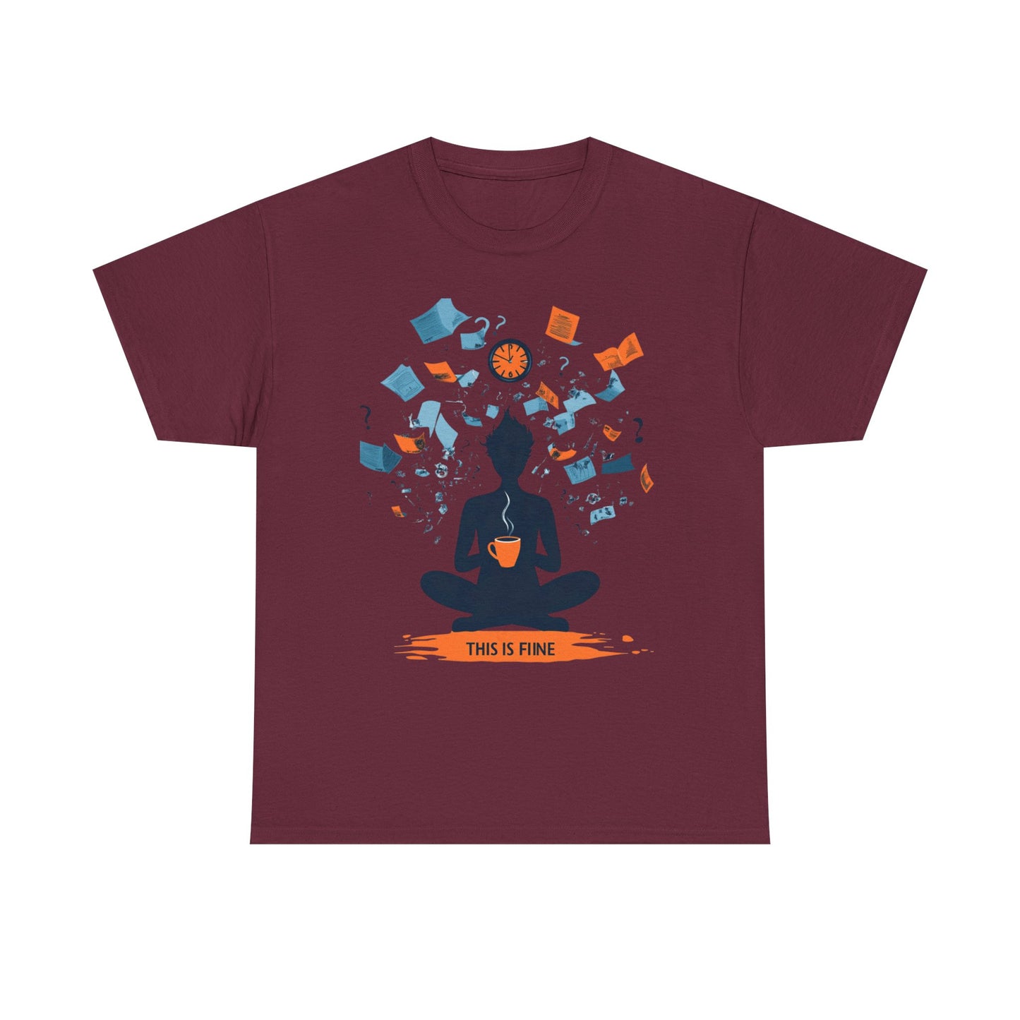 This Is Fine Graphic Tee — Funny Chaos Meme Internet Culture | Root to Peak