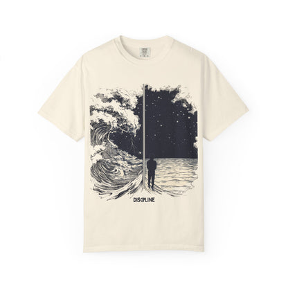 Discipline Ocean Wave Graphic Tee — Motivational Apparel | Root to Peak