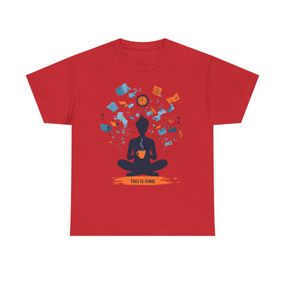 This Is Fine Graphic Tee — Funny Chaos Meme Internet Culture | Root to Peak