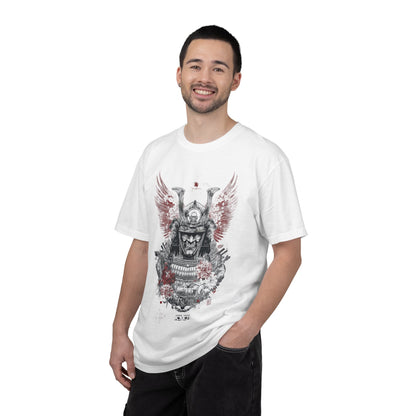 Samurai Helmet Art Tee — Vintage Japanese Warrior Graphic | Root to Peak