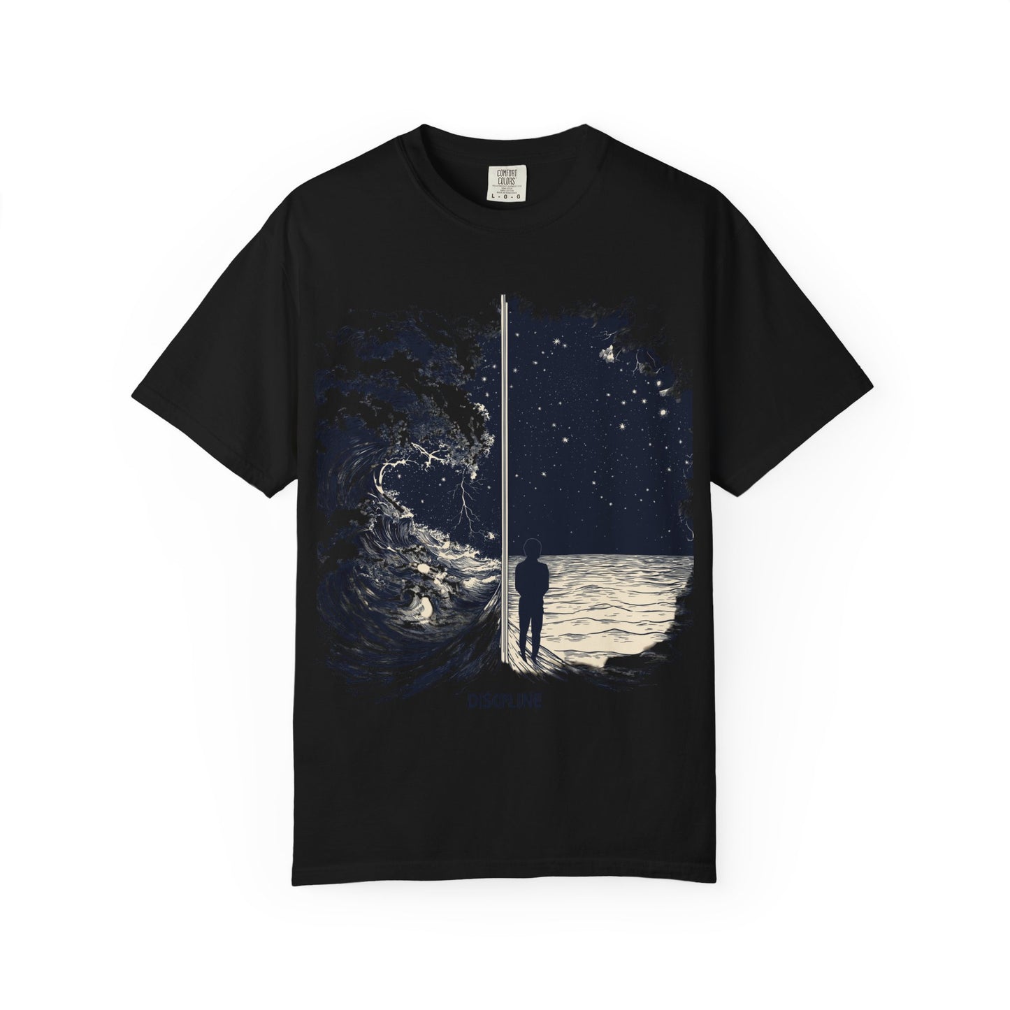Discipline Ocean Wave Graphic Tee — Motivational Apparel | Root to Peak