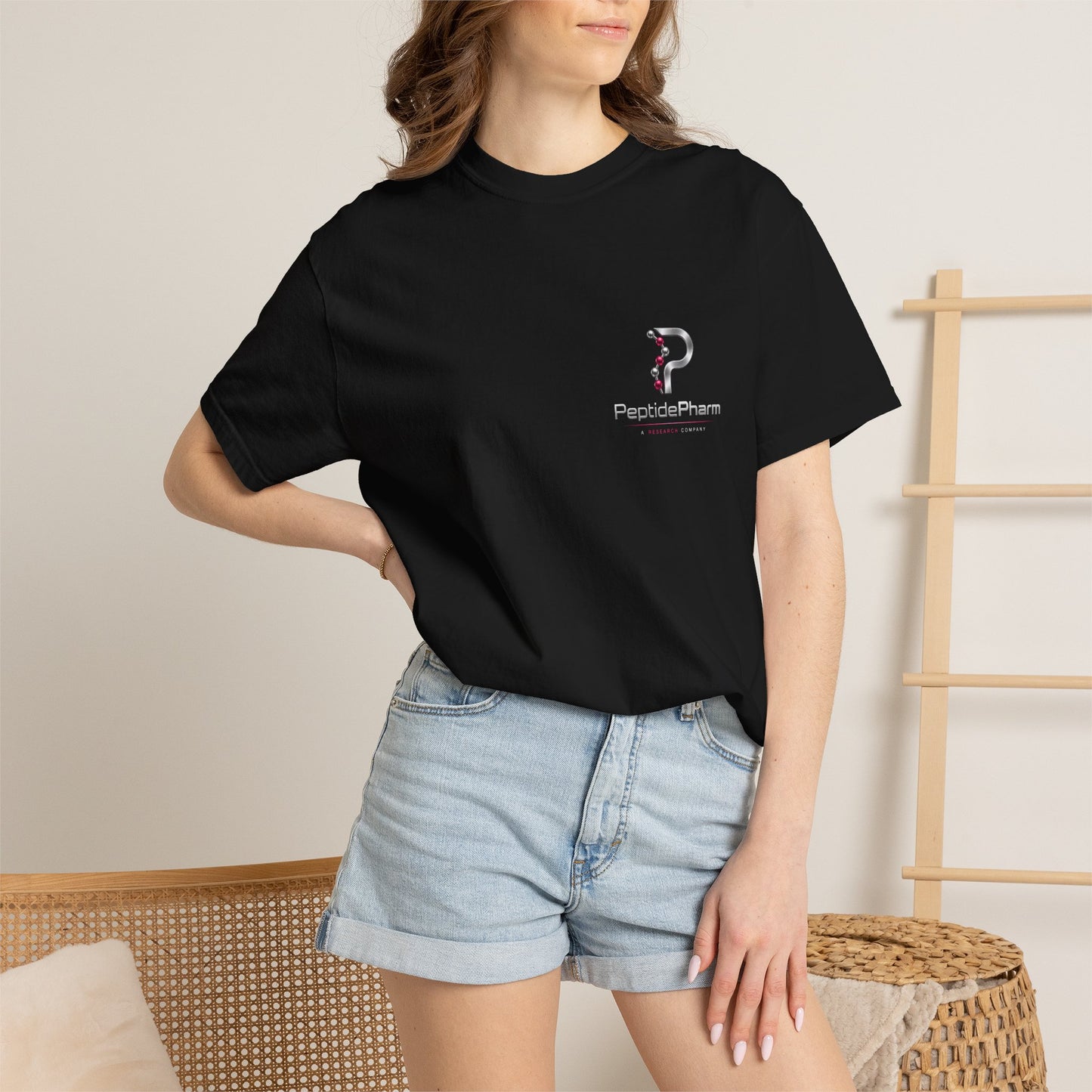 Tina QR - PeptidePharm Unisex Garment-Dyed T-shirt